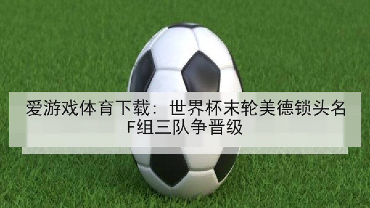 爱游戏体育下载: 世界杯末轮美德锁头名F组三队争晋级